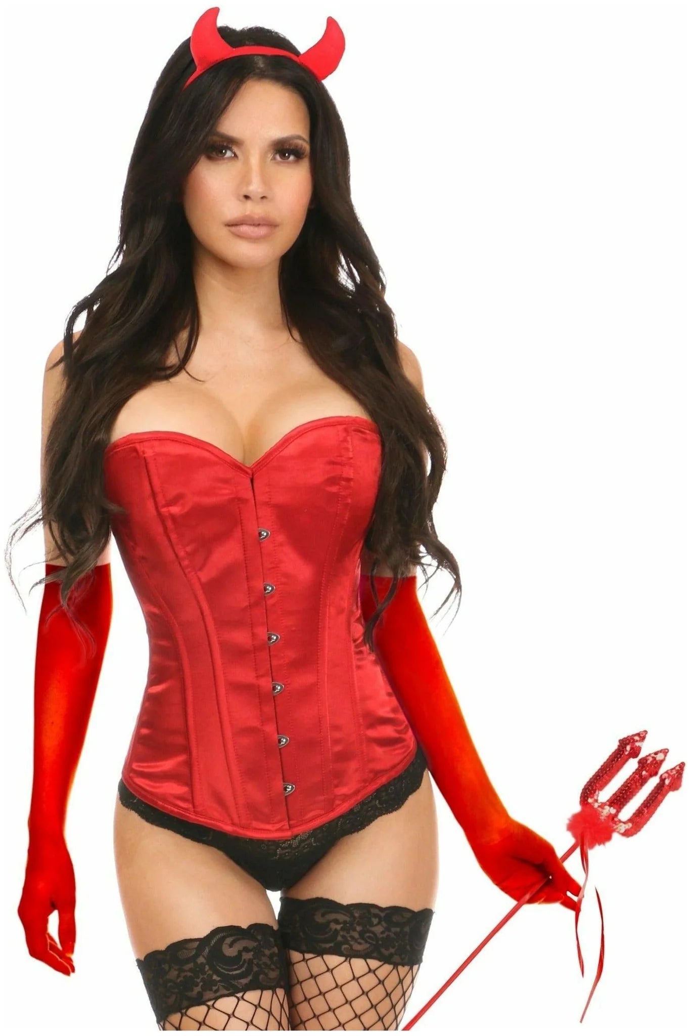 Lavish 4 PC Daring Devil Corset Costume