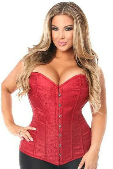 Queen Size Lavish Satin Brocade Corset Top