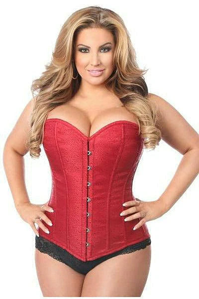 Queen Size Lavish Satin Brocade Corset Top