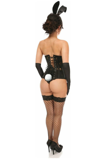 4 PC Daring Bunny Underbust Corset Costume