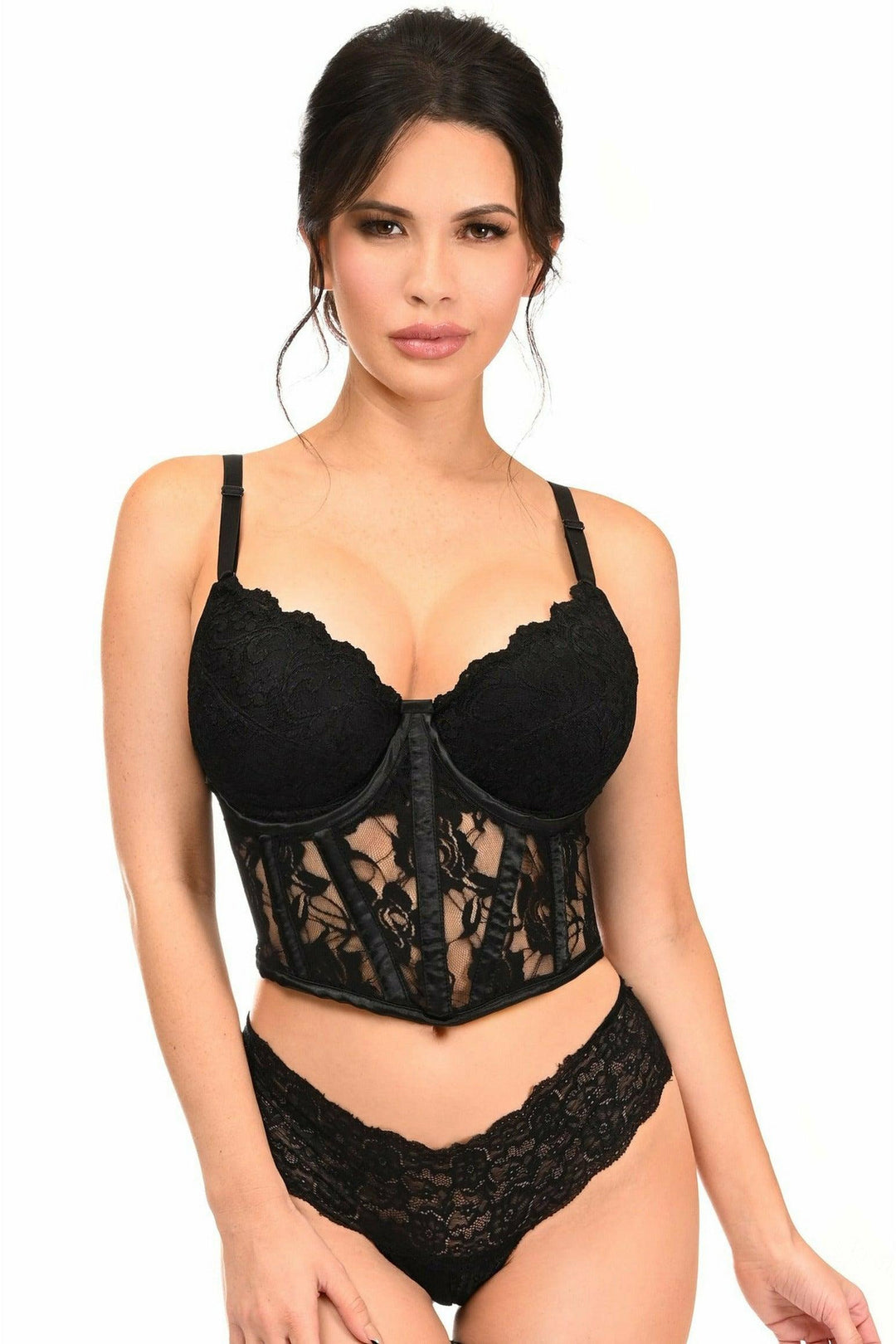 Lavish Sheer Lace Waist Corset