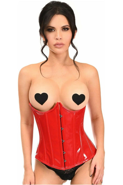 Lavish Patent PVC Underwire Underbust Corset