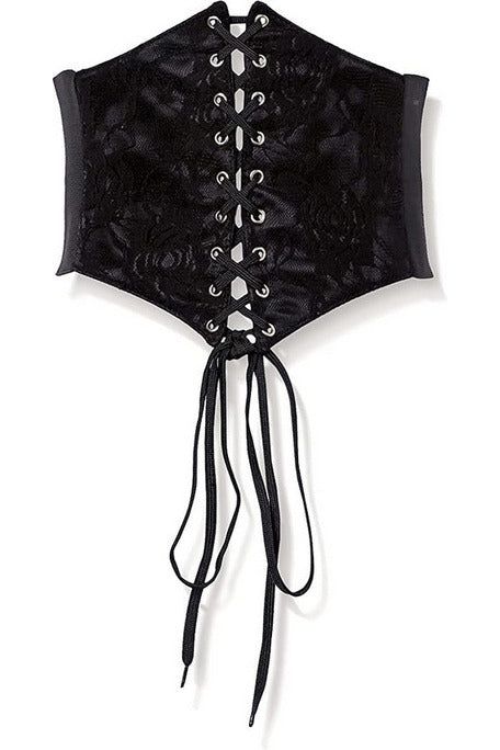 Lace Overlay Corset Cincher Belt