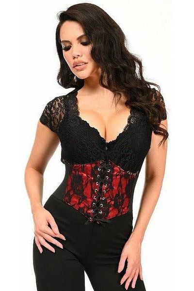 Lace Overlay Corset Cincher Belt