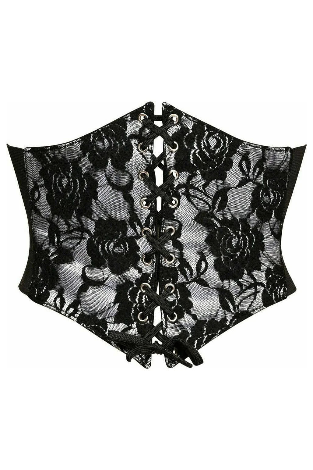 Lace Overlay Corset Cincher Belt