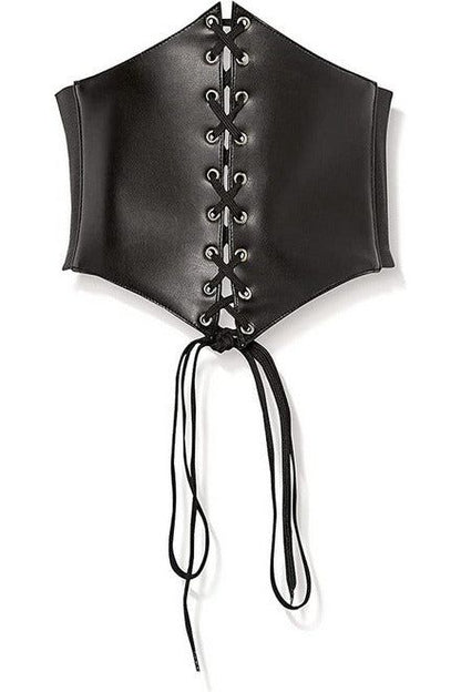 Faux Leather Corset Cincher Belt