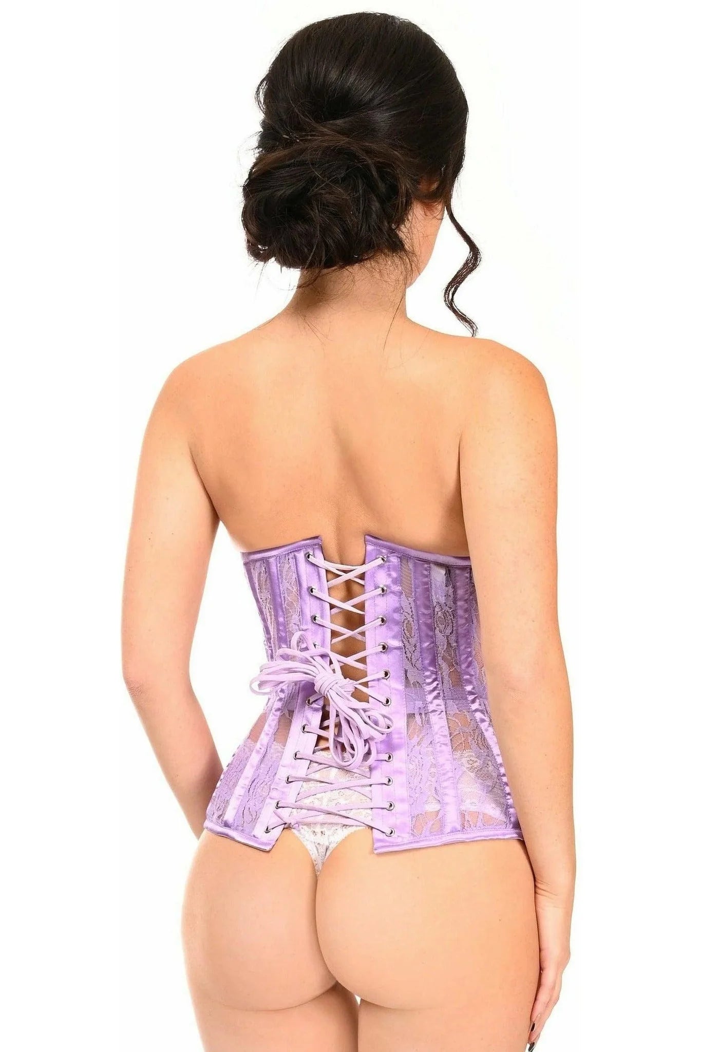 Lavish Sheer Lace Underbust Corset Small