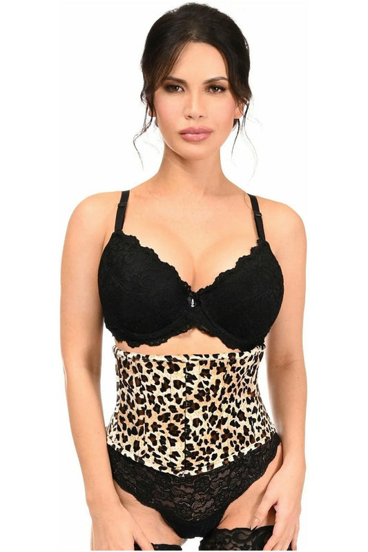 Lavish Velvet Leopard Waist Corset Queen