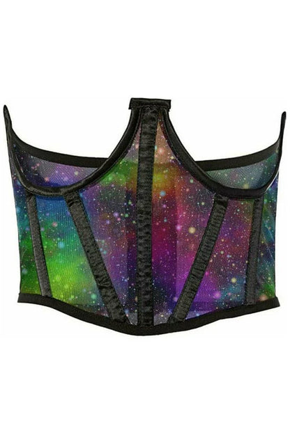 Rainbow Animal Mesh Underbust Corset