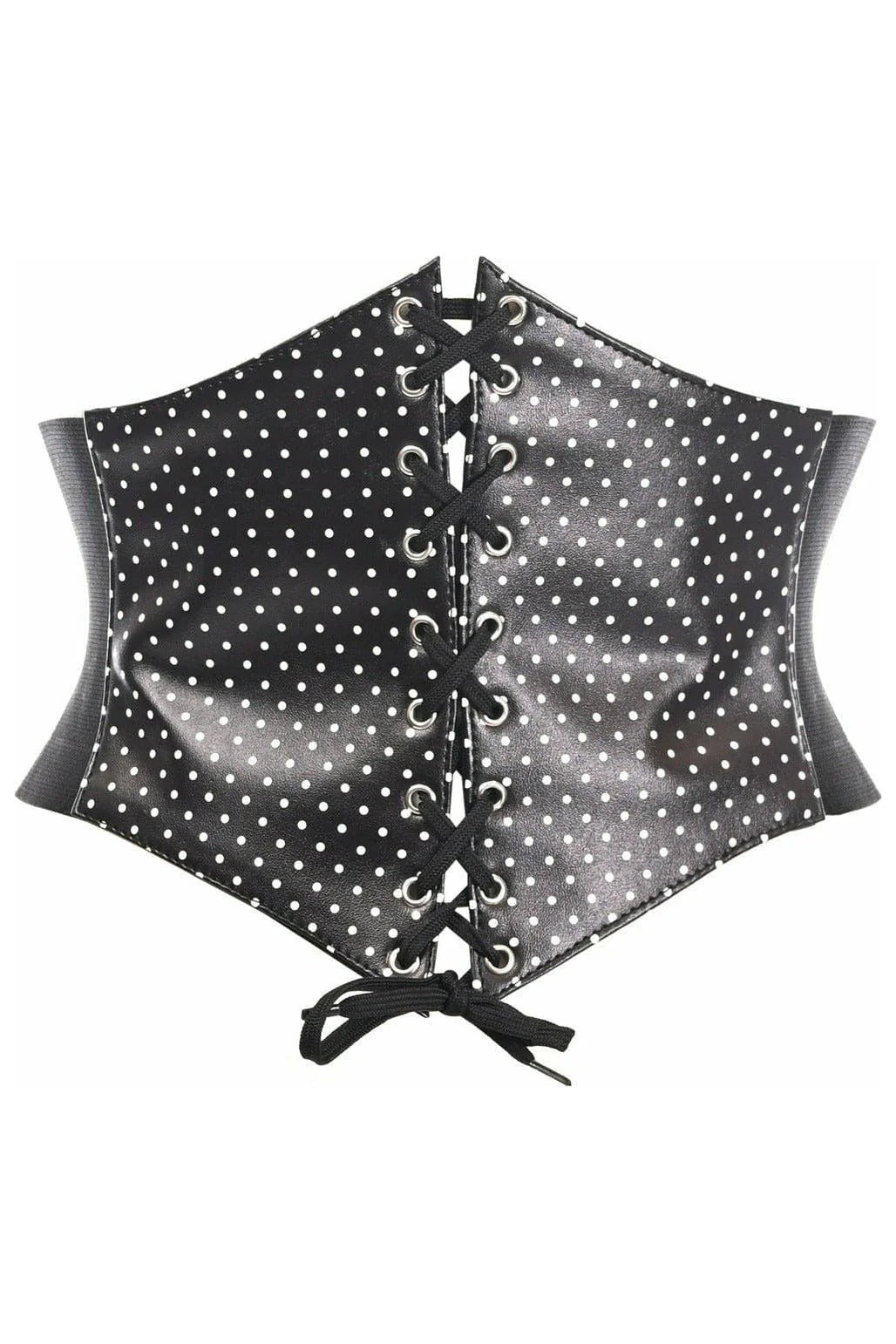 Polka Dot Satin Cincher Belt