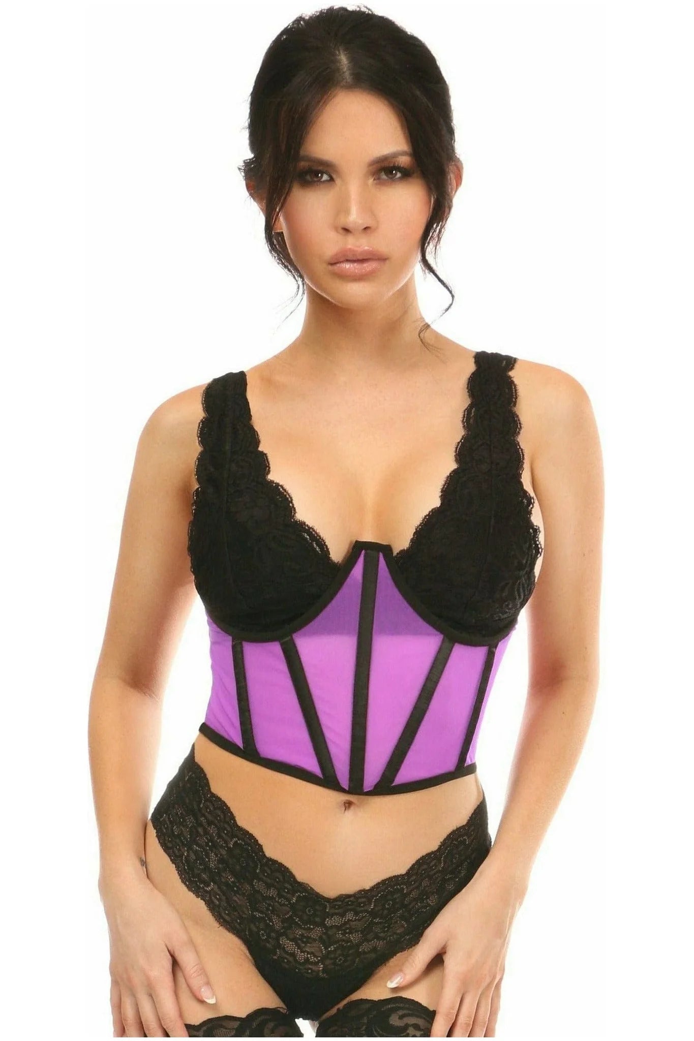 Sheer Mesh Underbust Corset