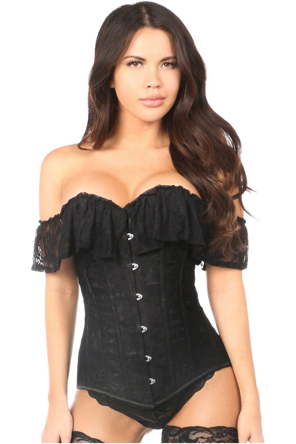 Lavish Lace Overlay Corset