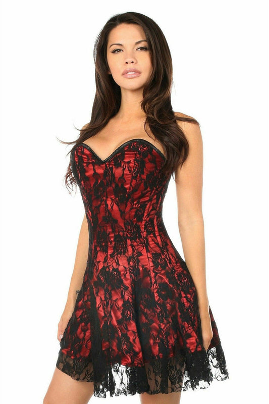 Queen Size Lavish Lace Corset Dress