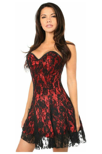 Queen Lavish Lace Corset Dress