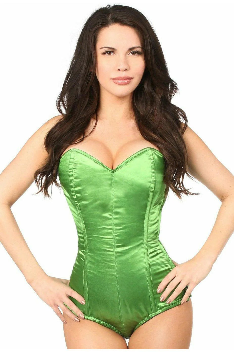 Queen Lavish Satin Corset Romper