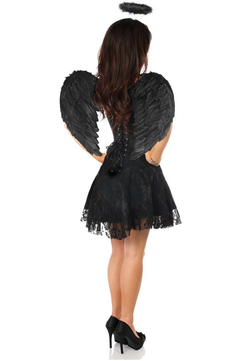 Lavish 3 PC Dark Angel Corset Dress Costume