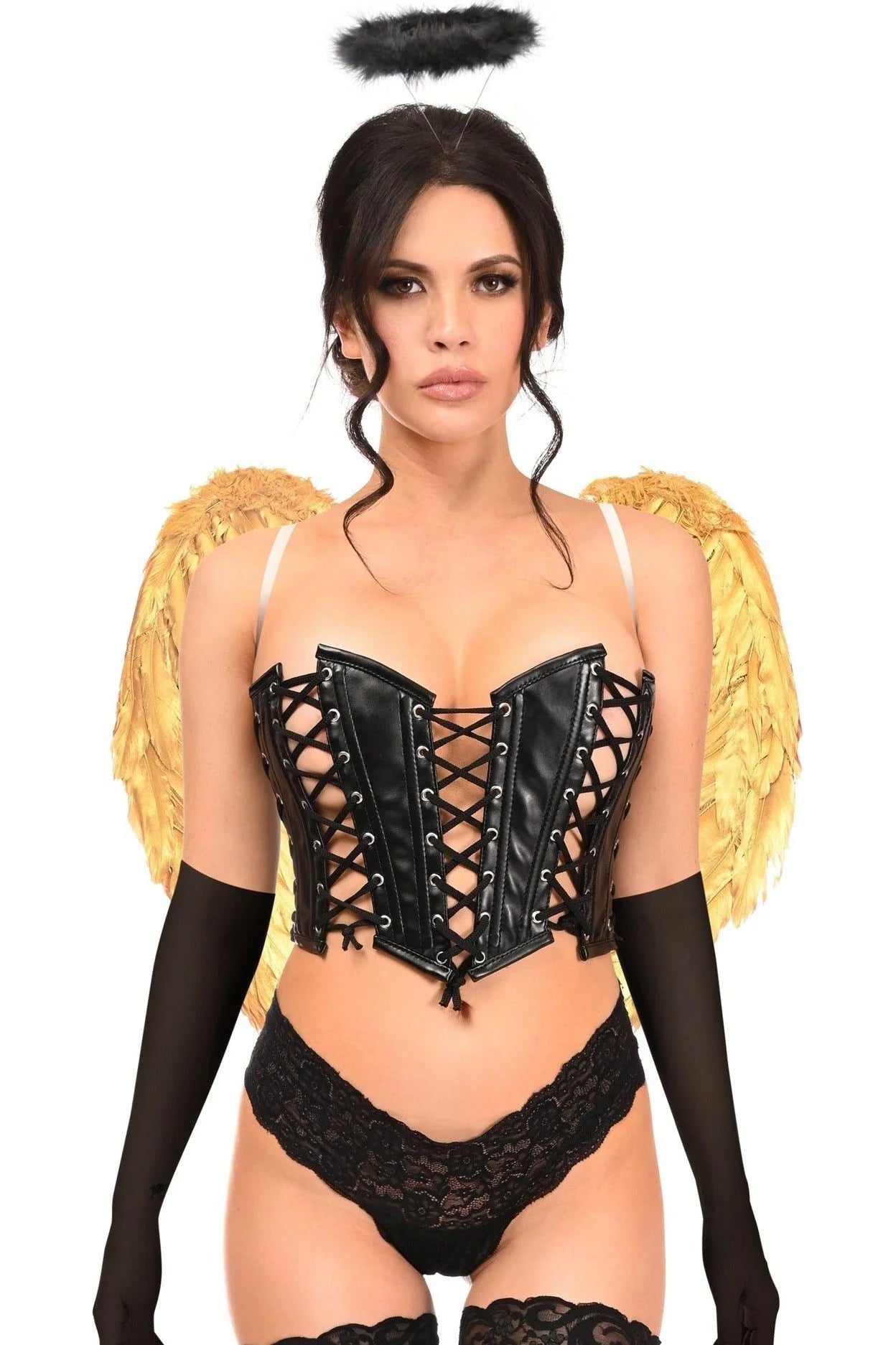 Lavish 4 PC Golden Angel Bustier Costume