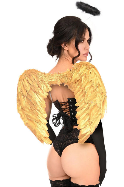 Lavish 4 PC Golden Angel Bustier Costume