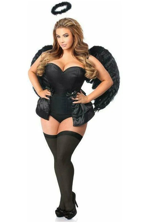 Lavish 4 PC Angel of Darkness Corset Costume