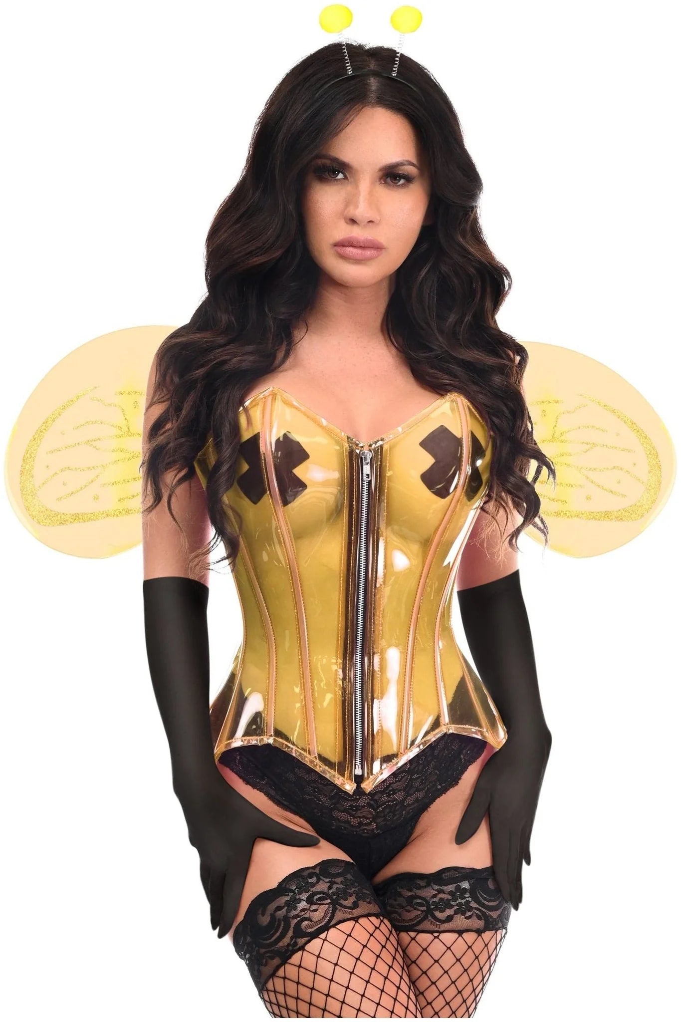 Lavish 4 PC Clear Bee Corset Costume