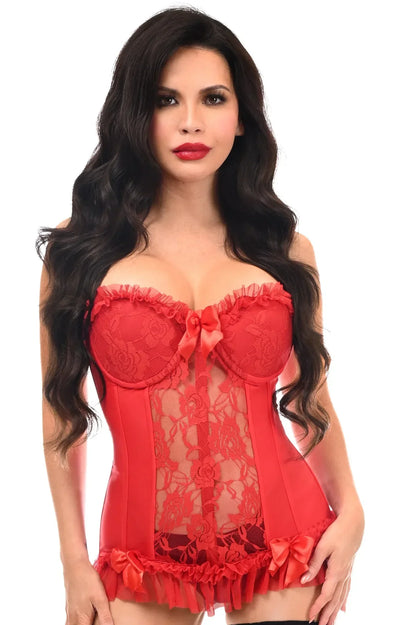 Queen Lavish Lace & Lycra Bustier