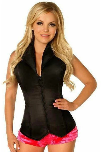 Lavish Satin Vest Style Corset 3X-6X