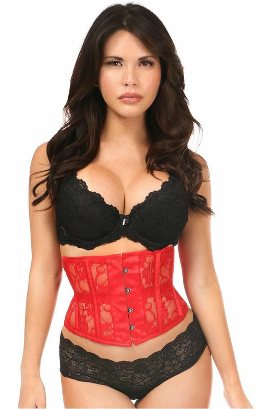 Lavish Sheer Lace Waist Corset