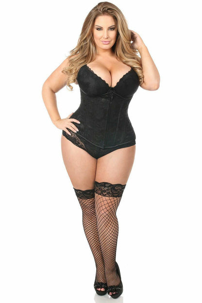 Queen Size Lavish Underbust Lace Overlay Corset