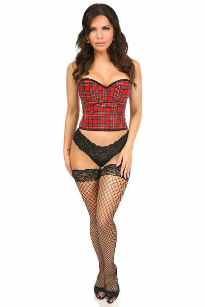 Lavish School Girl Plaid Bustier