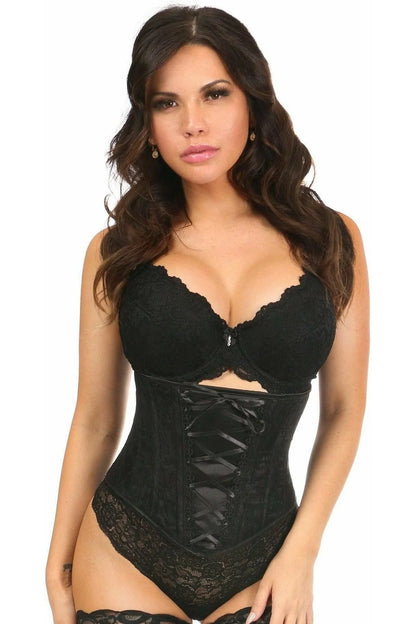 Lavish Lace Over Satin Waist Corset Large/XLarge