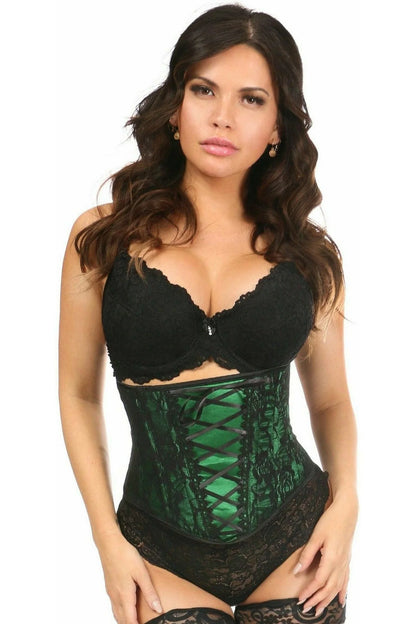 Lavish Lace Over Satin Waist Corset