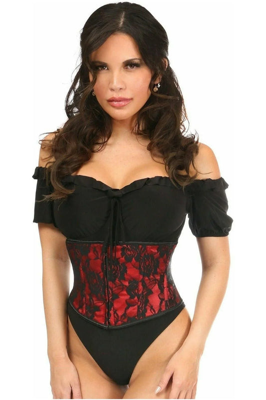 Lavish Lace Overlay Waist Corset Queen