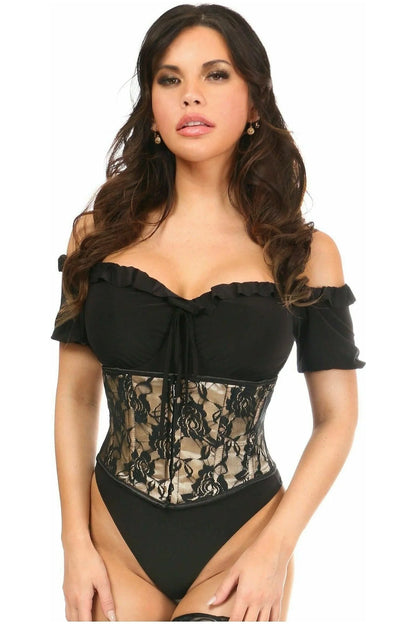 Lavish Lace Overlay Waist Corset