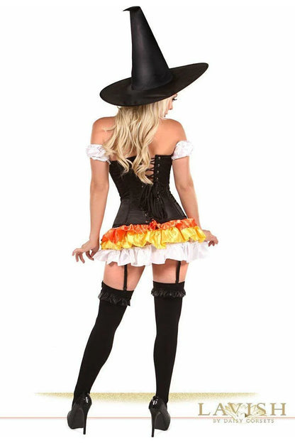 Lavish 4 PC Witch Corset Costume