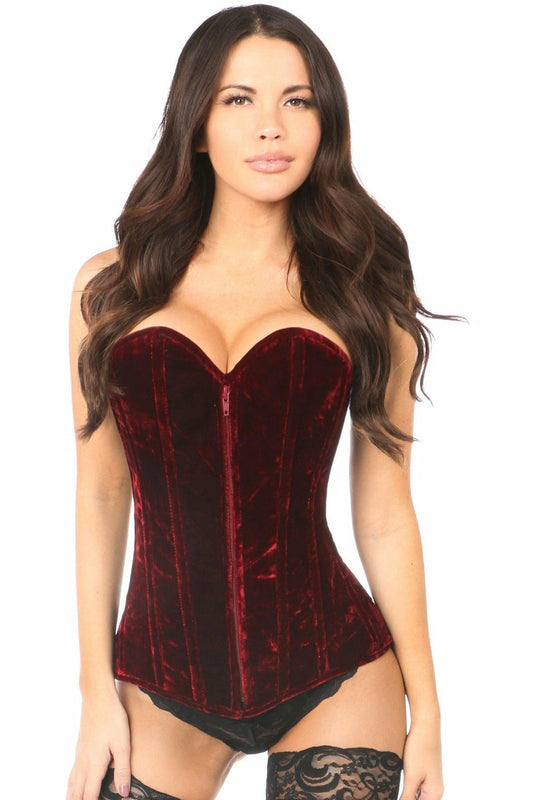 Lavish Crushed Velvet Corset