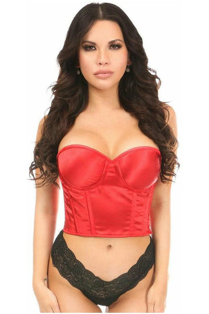 Lavish Satin Cropped Bustier 3X/6X