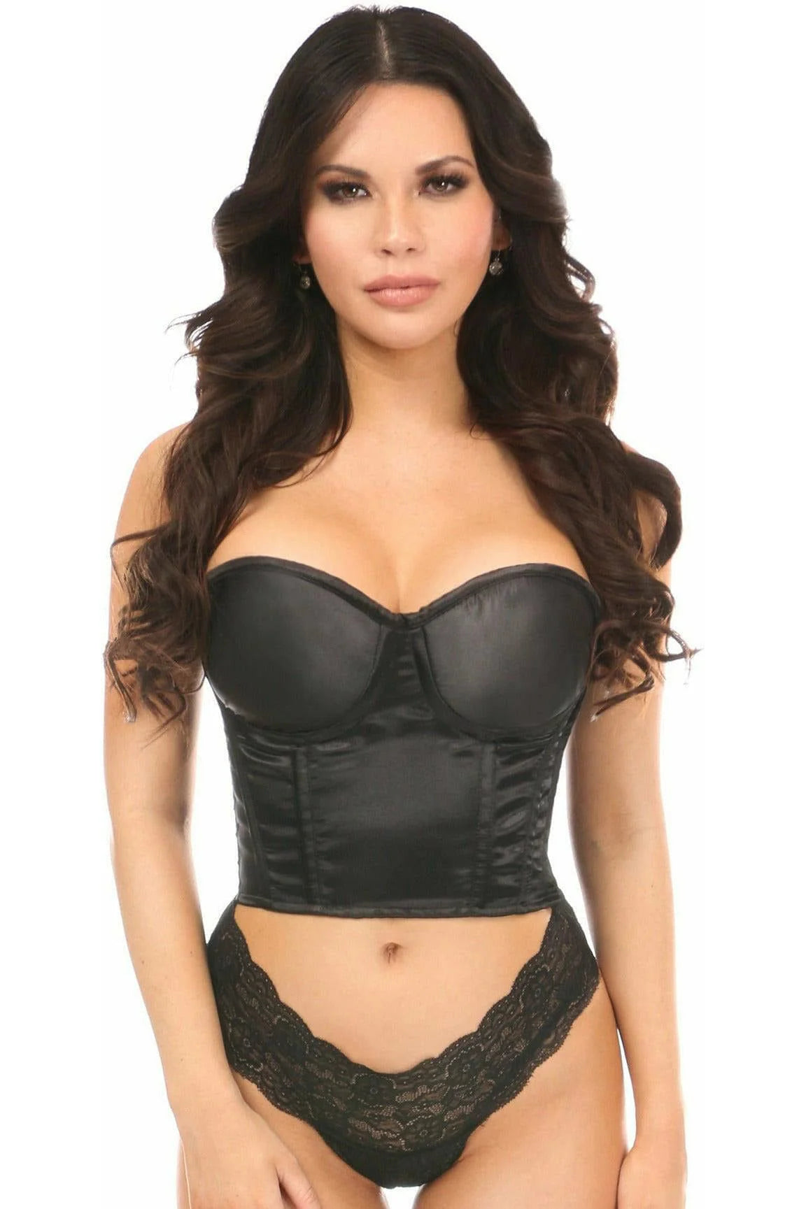 Queen Lavish Satin Underwire Bustier