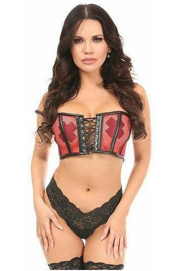 Lavish Fishnet Cropped Bustier