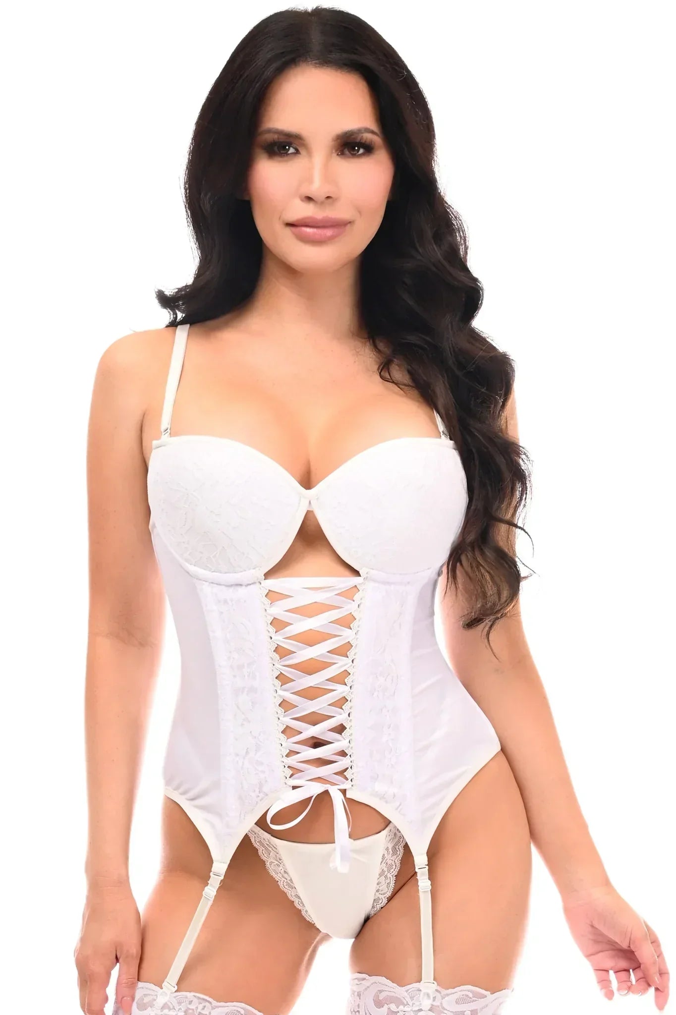 Queen Lavish Lace-Up Convertible Bustier