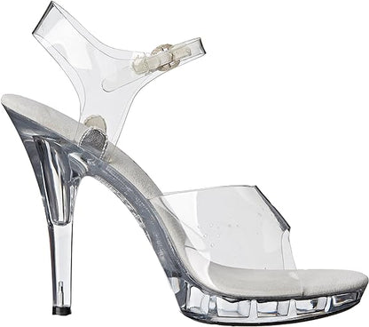 Brook-M Clear 5" Heel Sandals