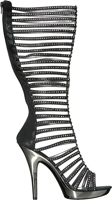 Stella-M Strappy Rhinestone 5" Heel Sandals