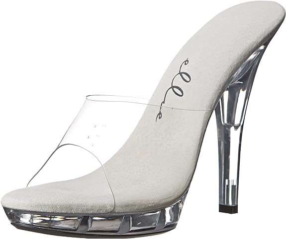 Vanity-M Clear 5" Mule Sandals