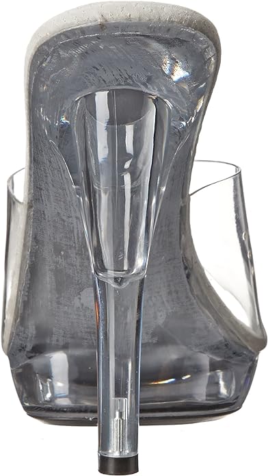 Vanity-M Clear 5" Mule Sandals