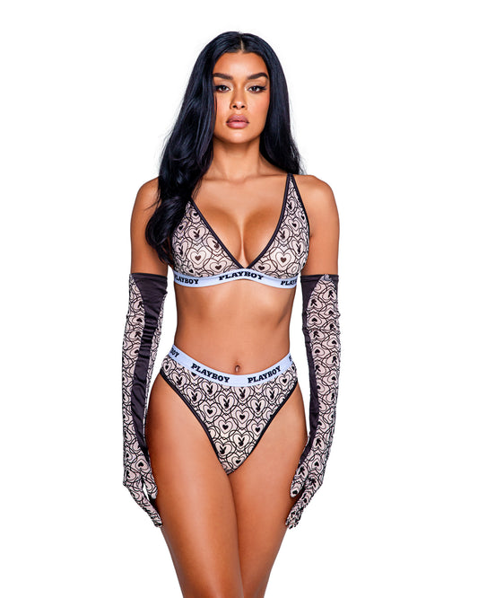 Playboy Bunny Kiss Sport Bralette Set