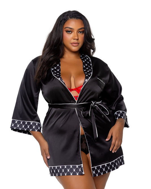 Queen Playboy Bunny Smoke Lounge Robe