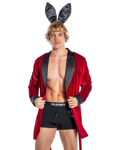 Unisex Playboy Smoke Lounge Velvet Robe