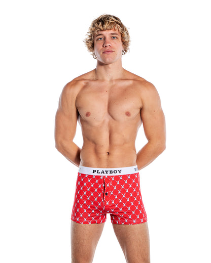 Unisex Playboy Argyle Boxer Shorts