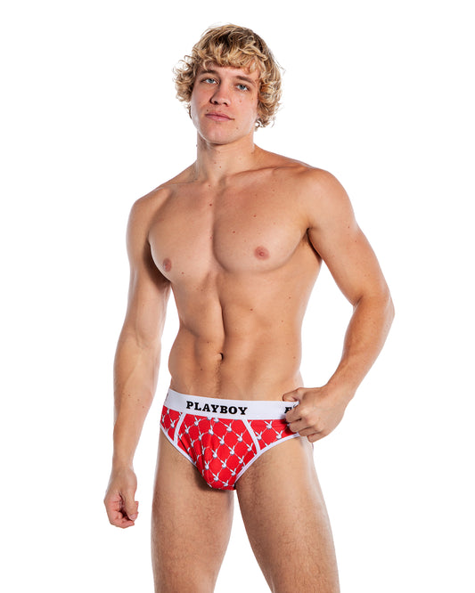 Playboy Men's Argyle Brief Underwear