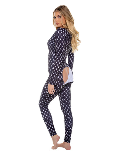 Playboy Bunny Cozy Lounge Union Suit Pajama