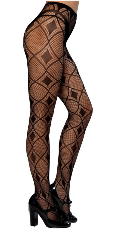 Diamond Printed Fashion Pantyhose